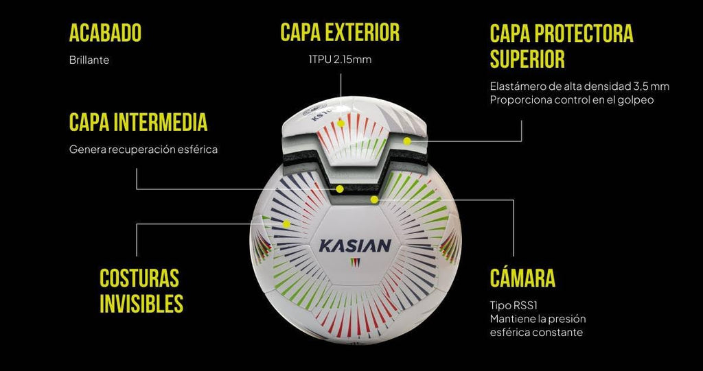 KASIAN Balón Fútbol Sala KS500, Unisex